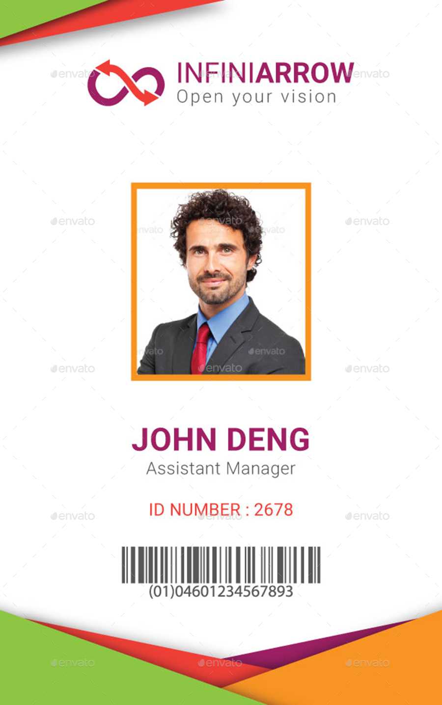50Cc53 Sample Employee Id Card Template Employee Template With Id Badge Template Word