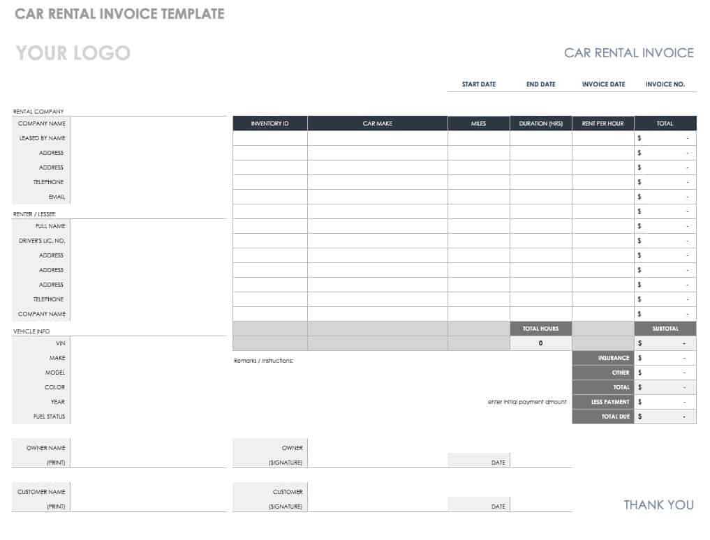 55 Free Invoice Templates | Smartsheet In Blank Scheme Of Work Template