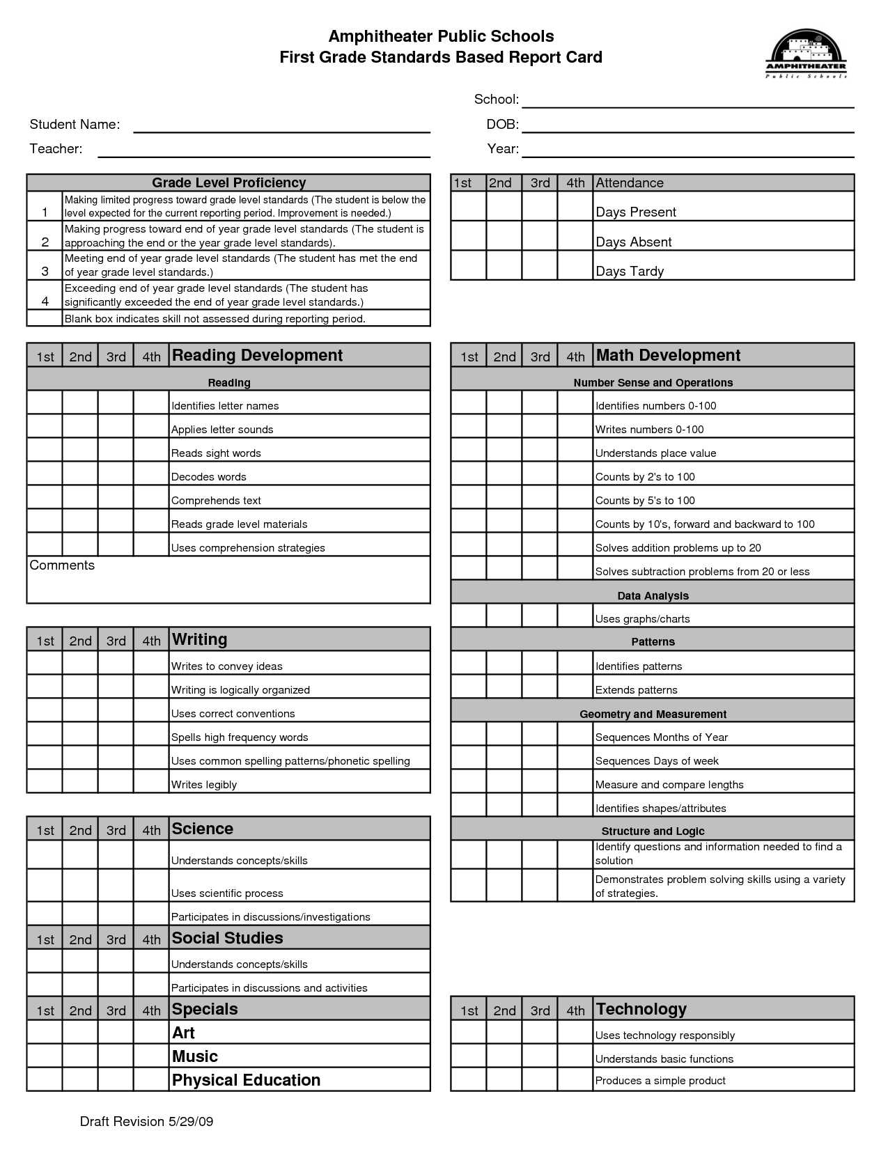 59 Standard Report Card Template For Secondary School For Intended For Report Card Format Template