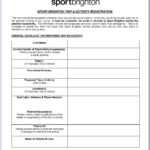 5K Race Registration Form Template | Marseillevitrollesrugby For Camp Registration Form Template Word