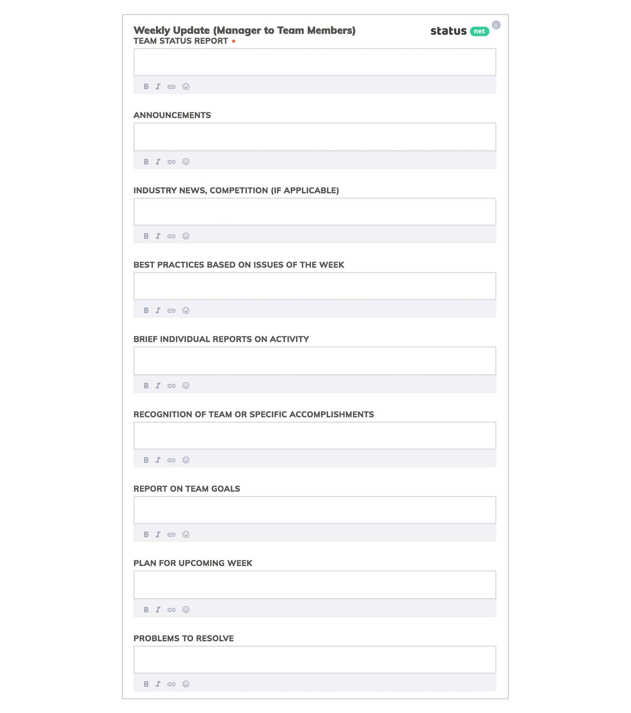 6 Awesome Weekly Status Report Templates | Free Download For News Report Template