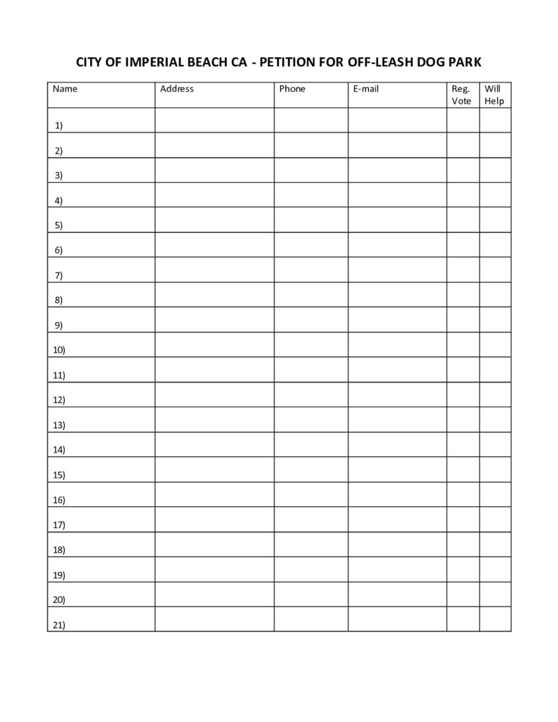 6+ Petition Templates – Word Excel Pdf Formats For Blank Petition Template
