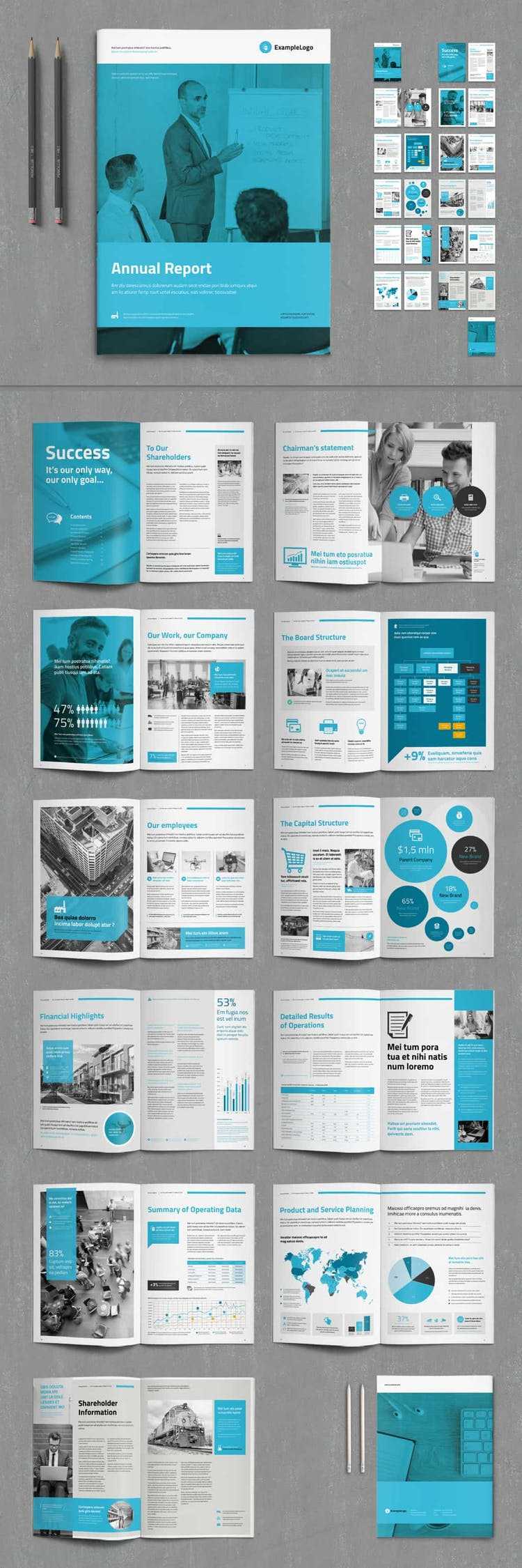 60 Best Annual Report Design Templates Throughout Chairman's Annual Report Template