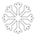 8 Free Printable Large Snowflake Templates – Simple Mom Project Inside Blank Snowflake Template
