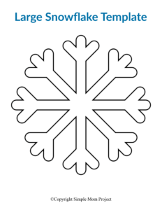 8 Free Printable Large Snowflake Templates - Simple Mom Project inside Blank Snowflake Template