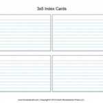 83 Creative Index Card 3X5 Template Microsoft Word Photo For 3X5 Blank Index Card Template