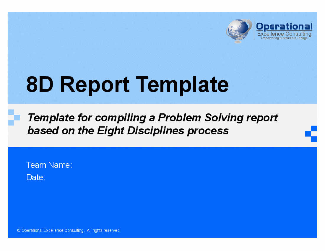 8D Report Template (Powerpoint) Within 8D Report Template