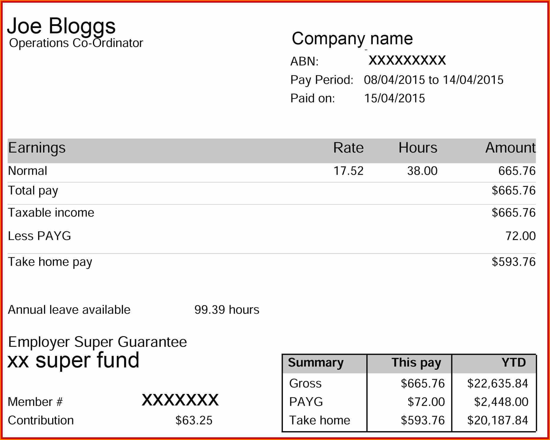 8F4 Payroll Payslip Template | Wiring Resources Throughout Blank Payslip Template