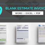 9+ Free Blank Estimate Templates – Corporate, Business, Bank Intended For Work Estimate Template Word