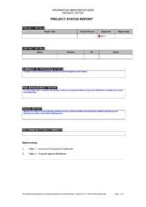 9+ Status Report Examples - Doc, Pdf | Examples in Progress Report Template Doc