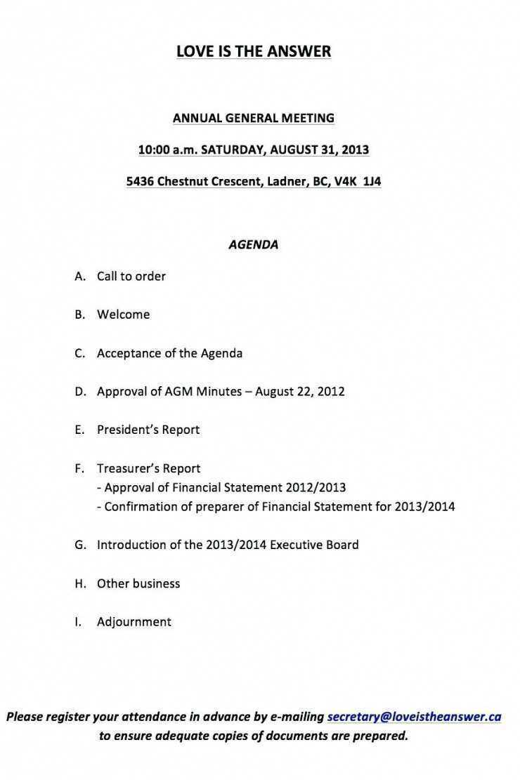 91 Free Sports Club Agm Agenda Template Templates For Sports Throughout Treasurer's Report Agm Template