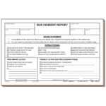 98F – Bus Incident Report Intended For School Incident Report Template