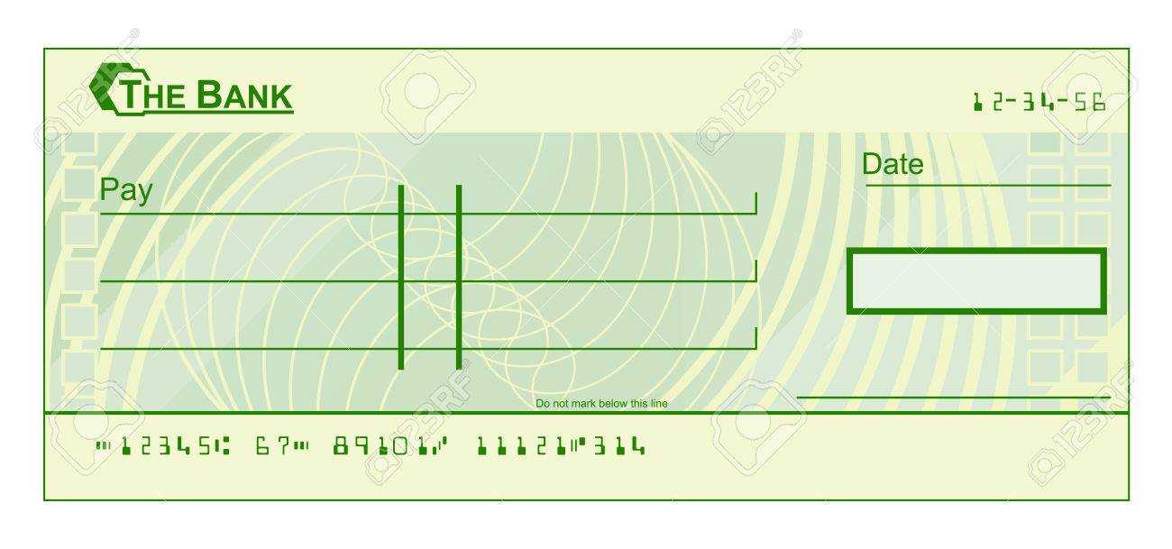 A Blank Cheque Check Template Illustration Intended For Blank Cheque Template Download Free