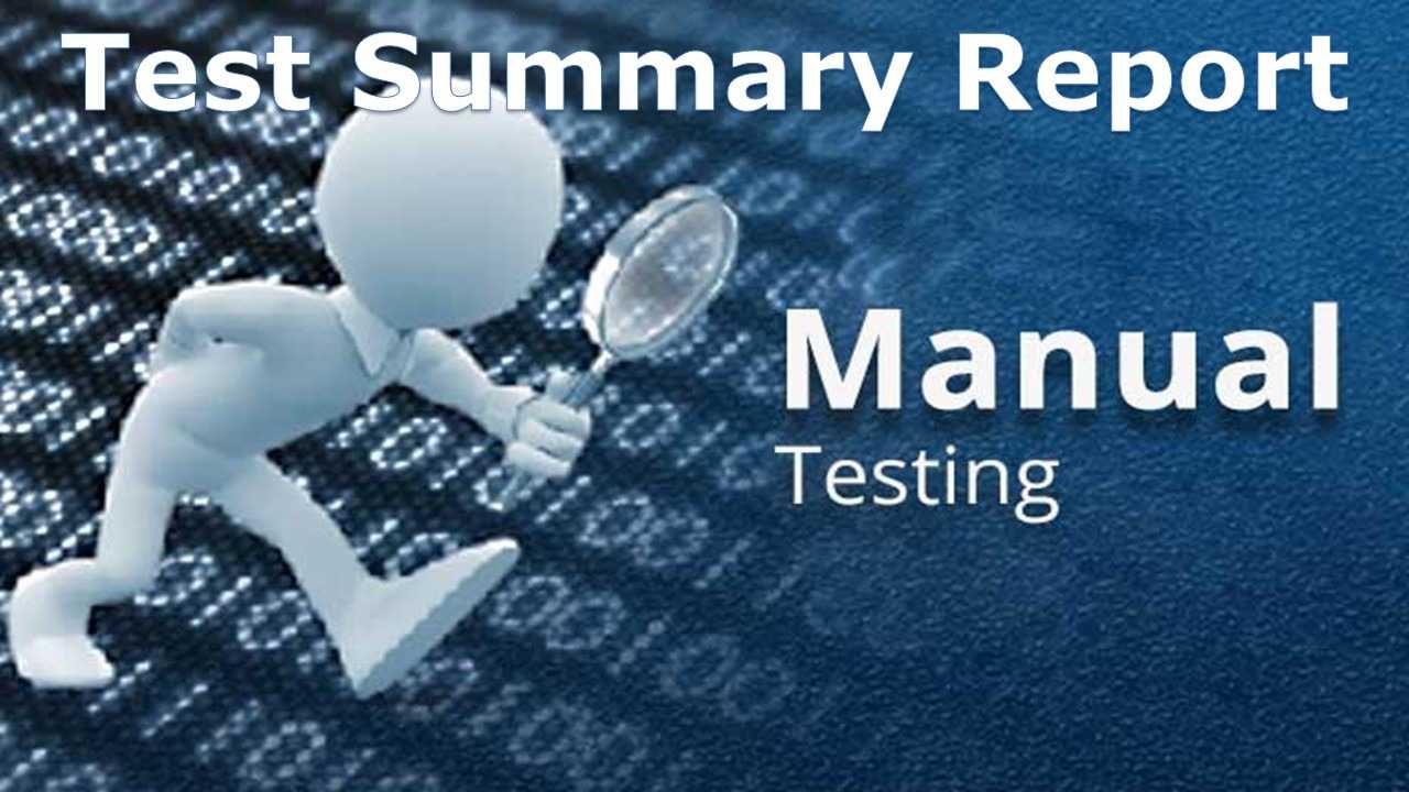 A Sample Test Summary Report – Software Testing With Test Summary Report Template
