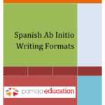 Ab Initio Writing Formats Pages 1 – 40 – Text Version With Book Report Template In Spanish