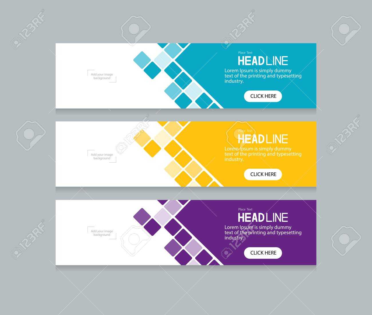 Abstract Web Banner Design Template With Regard To Website Banner Design Templates