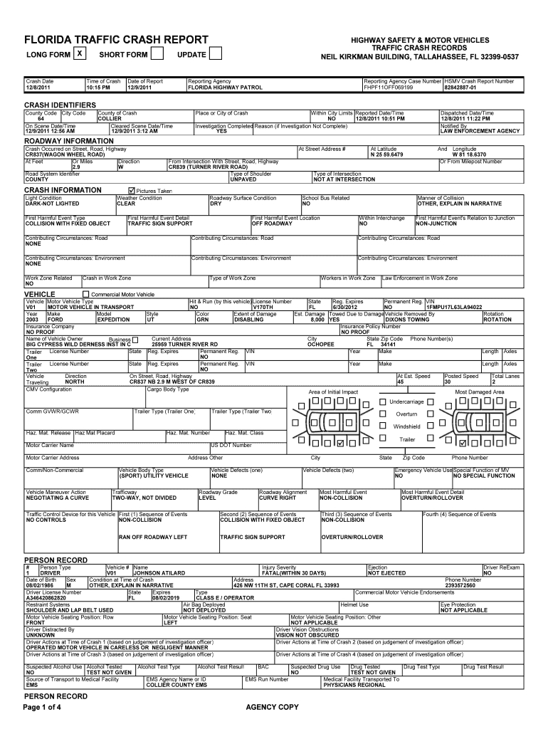 Accident Report – Fill Online, Printable, Fillable, Blank Intended For Vehicle Accident Report Template