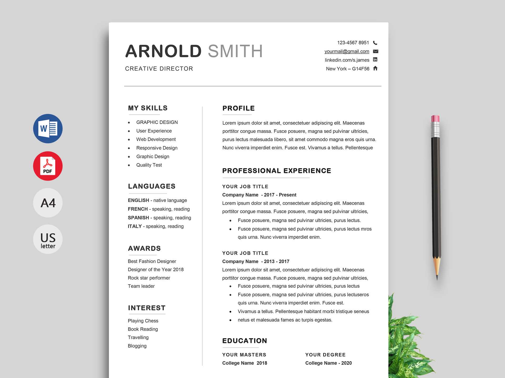 Ace Classic Cv Template Word – Resumekraft Inside Free Downloadable Resume Templates For Word