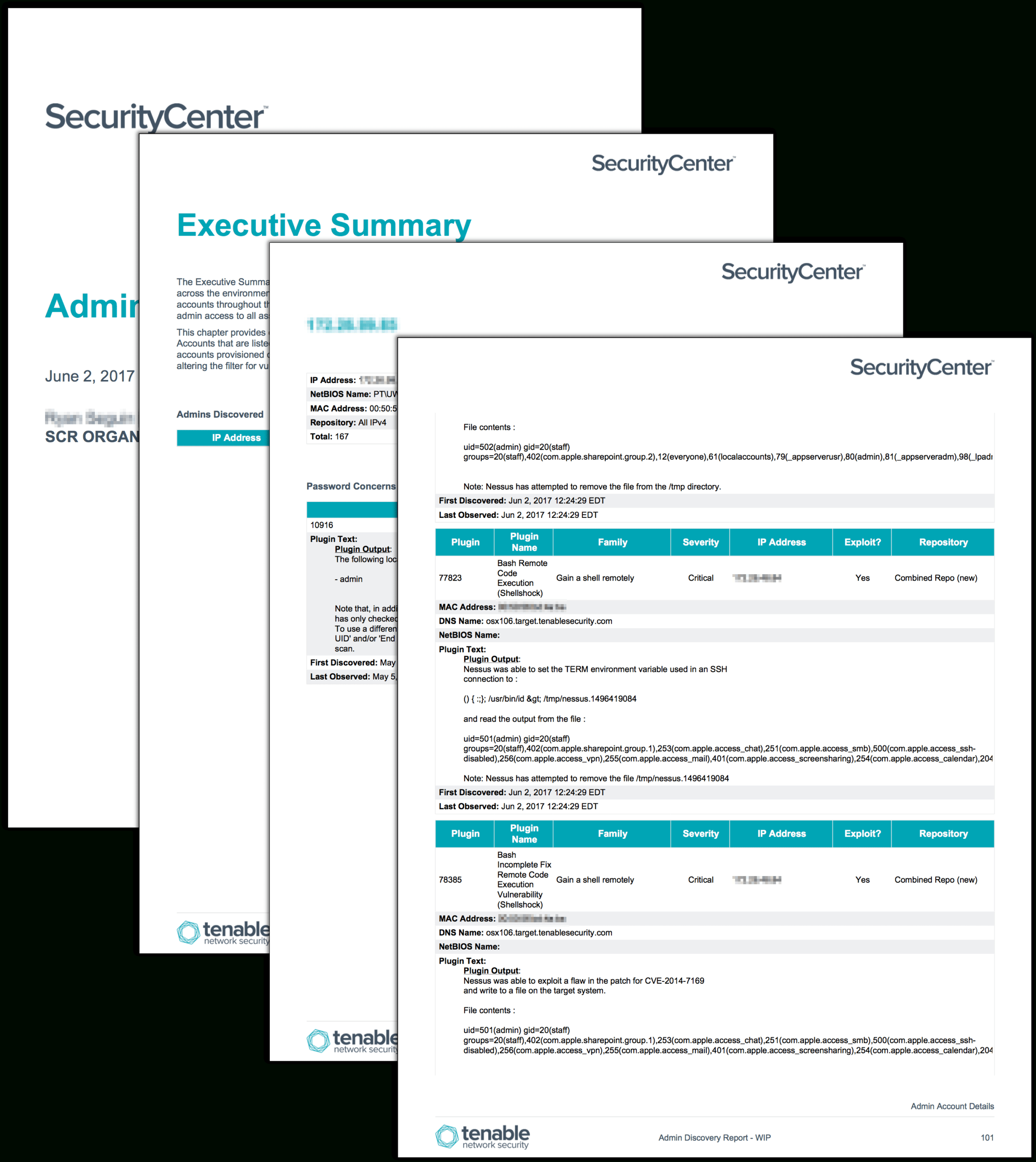 Admin Discovery Report – Sc Report Template | Tenable® Throughout Nessus Report Templates