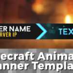 Advanced .gif Minecraft Animated Banner Template – "elegant Dazzle" Intended For Animated Banner Template