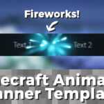 Advanced .gif Minecraft Animated Banner Template – "fireworks" Regarding Animated Banner Template