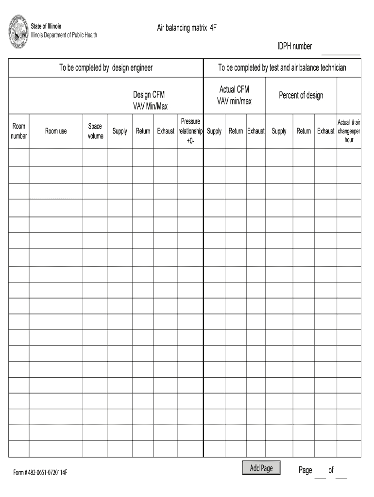 Air Balance Form - Fill Online, Printable, Fillable, Blank With Regard To Air Balance Report Template