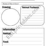 Animal Report Template – Esl Worksheetflora.m123 Regarding Animal Report Template