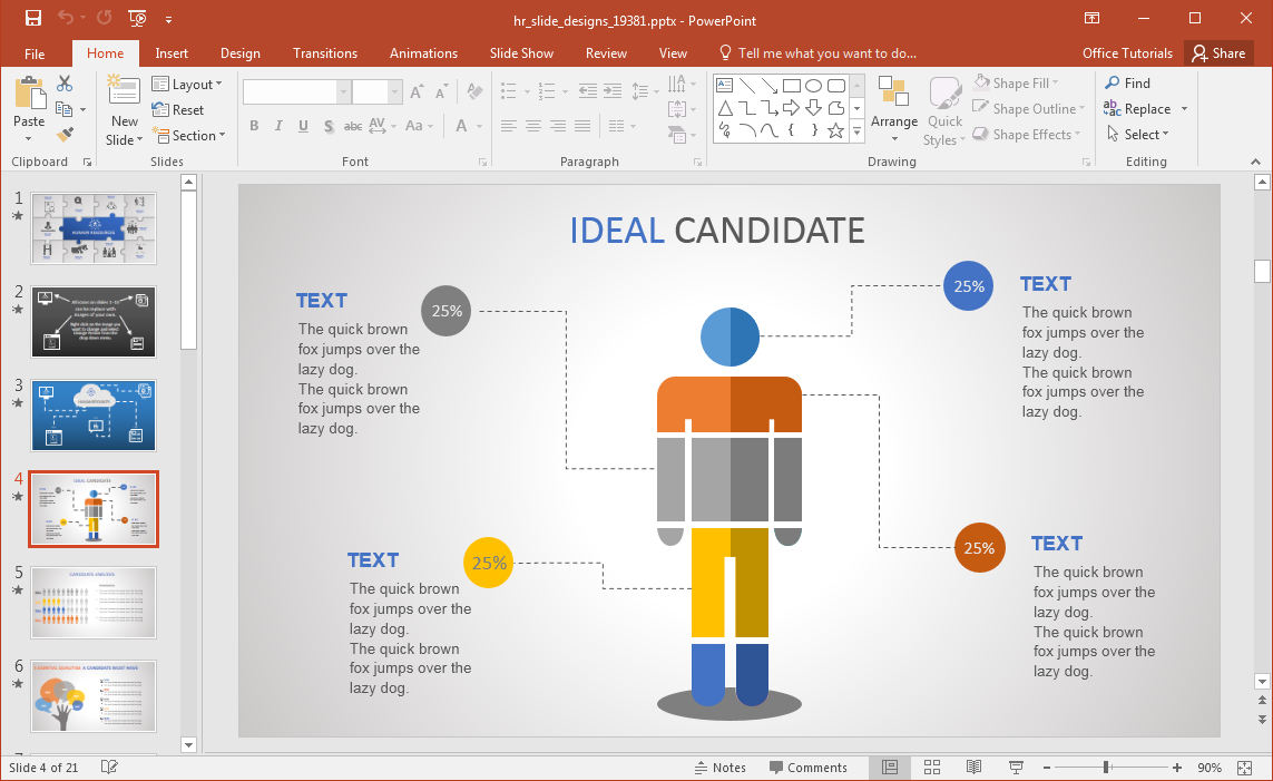 Animated Hr Powerpoint Template In Hr Annual Report Template