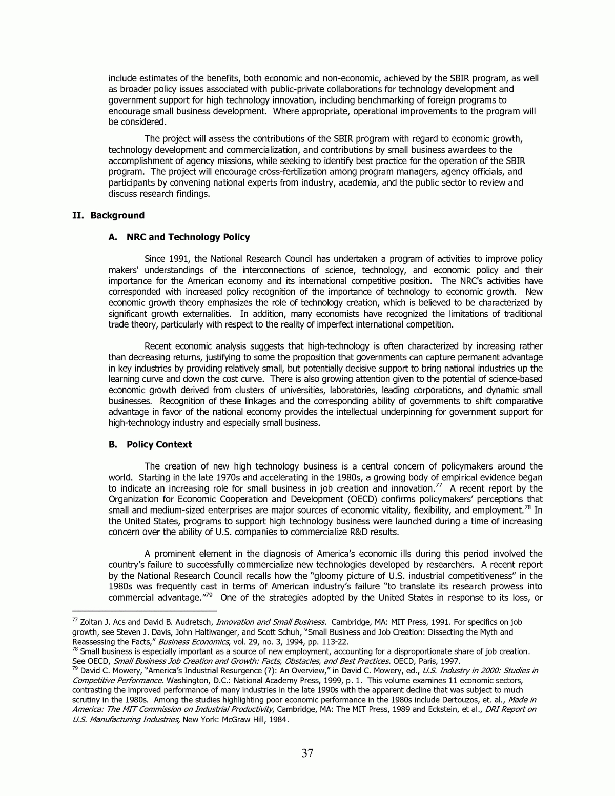 Annex B Sample Proposal | An Assessment Of The Small With Section 37 Report Template