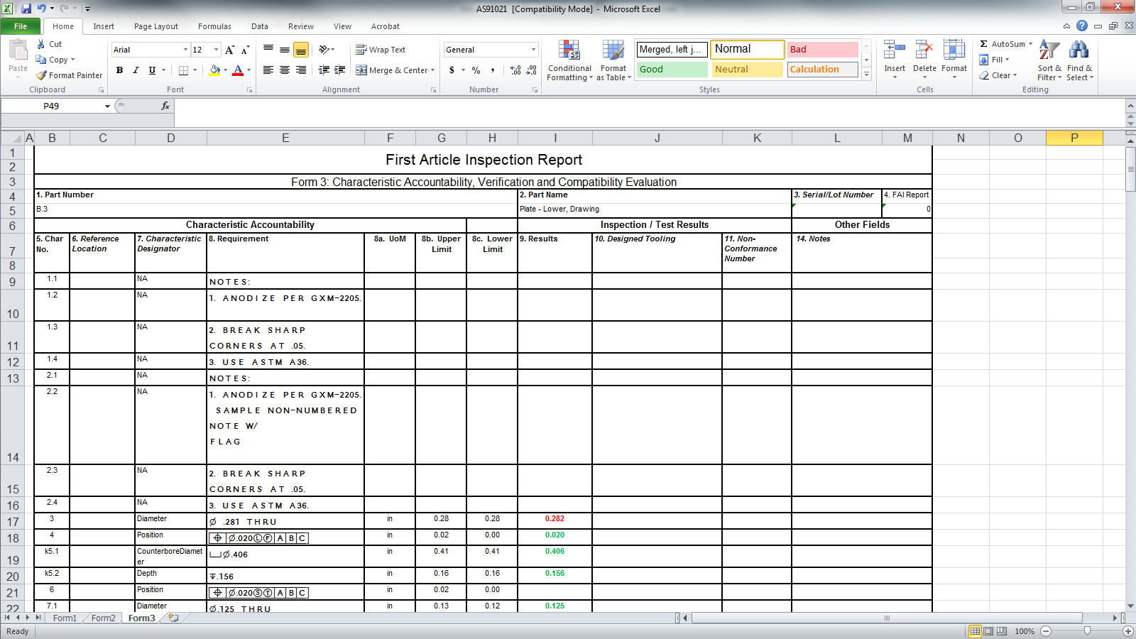 Announcing Solidworks Inspection Regarding Engineering Inspection Report Template