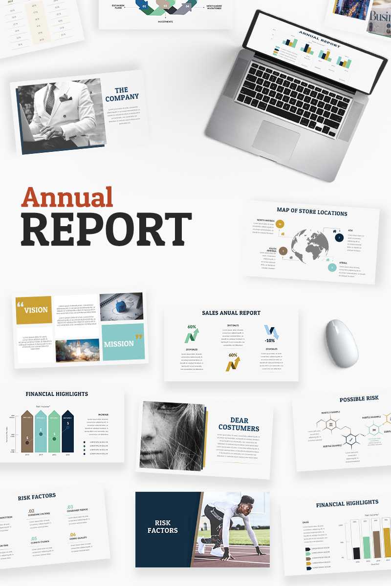 Annual Report Powerpoint Template For Annual Report Ppt Template