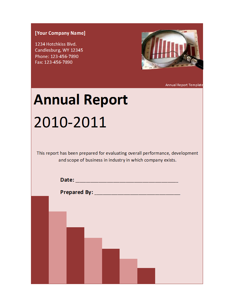 Annual Report Template With Word Annual Report Template