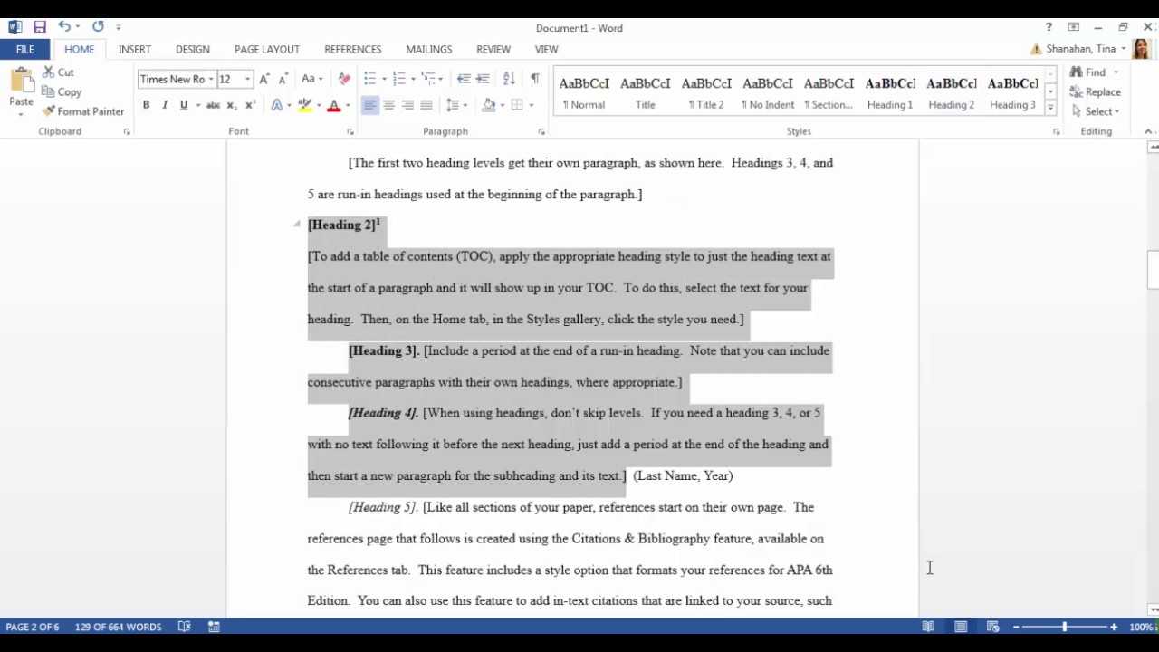 Apa Template In Microsoft Word 2016 Regarding Apa Research Paper Template Word 2010