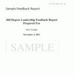 Appendix B – Sample Feedback Report | Airport Leadership For Training Feedback Report Template