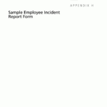 Appendix H – Sample Employee Incident Report Form | Airport Regarding Computer Incident Report Template