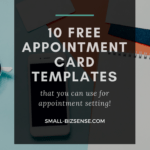 Appointment Card Template: 10 Free Resources For Small for Appointment Card Template Word