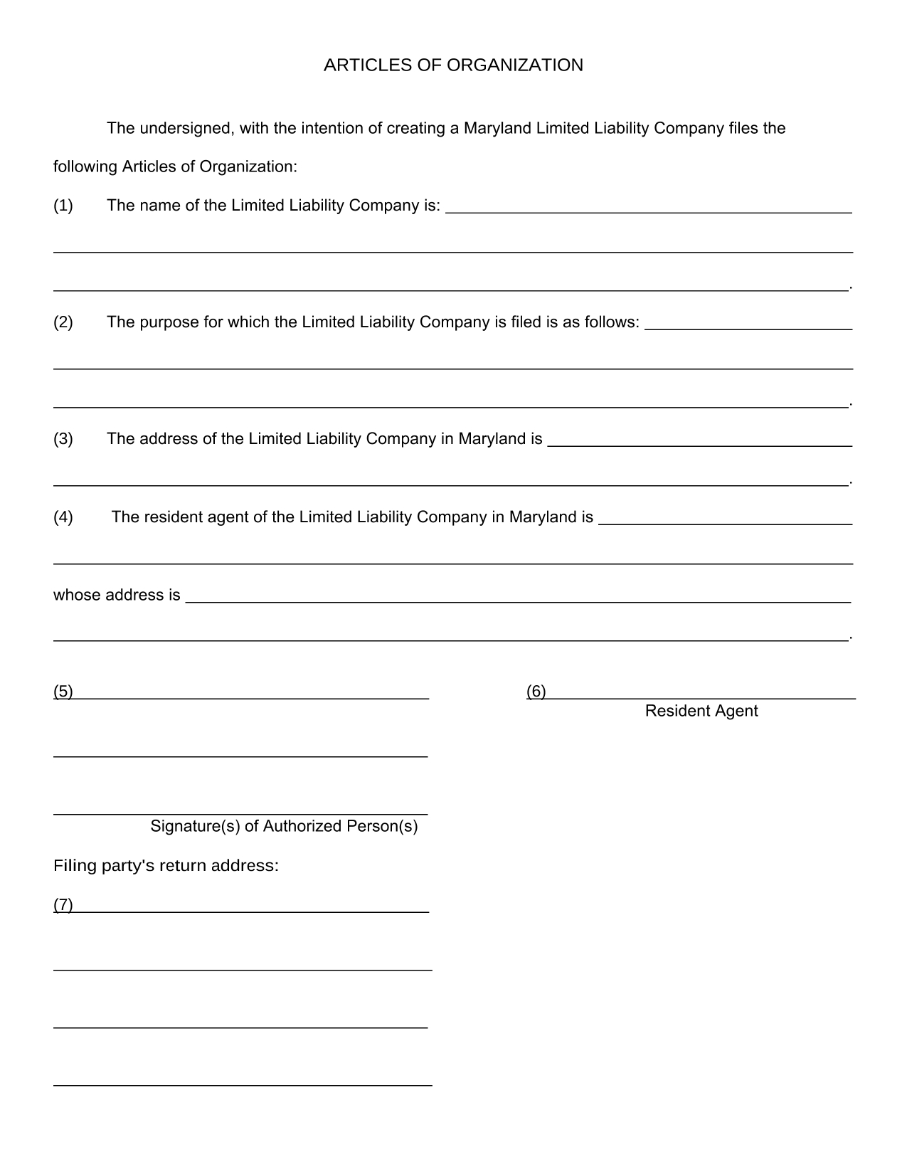 Articles Of Organization: What They Are And How To File Them Regarding Llc Annual Report Template