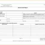 Audit Report Findings Template With Template For Audit Report