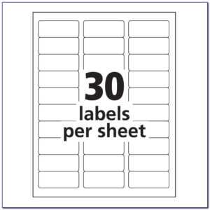 Avery 30 Label Template Luxury Avery Labels 10 Per Sheet in Free Label Templates For Word