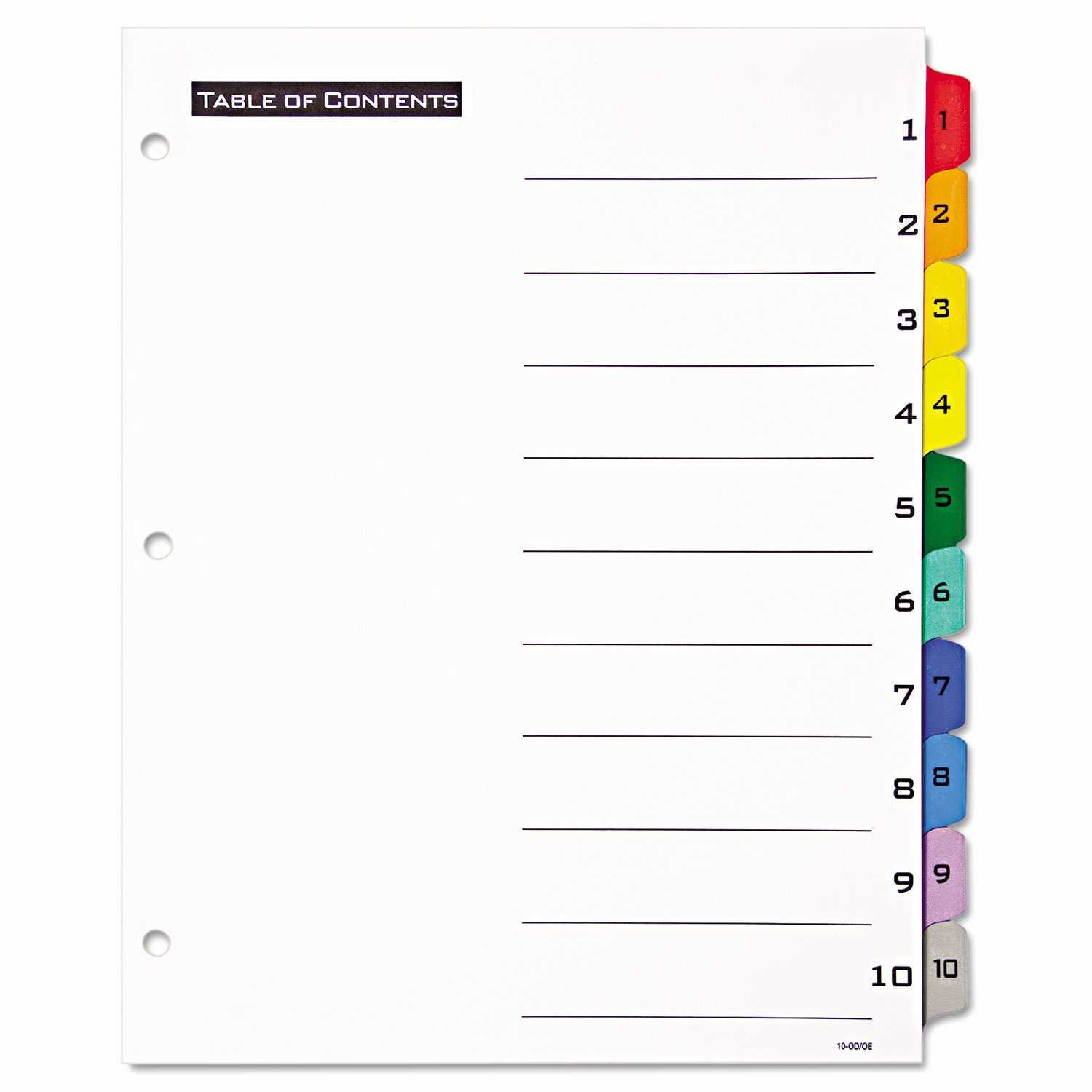 Avery 5 Tab Index Template Word | Marseillevitrollesrugby In 8 Labels Per Sheet Template Word