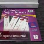 Avery Binder Spine Inserts Demo For Binder Spine Template Word