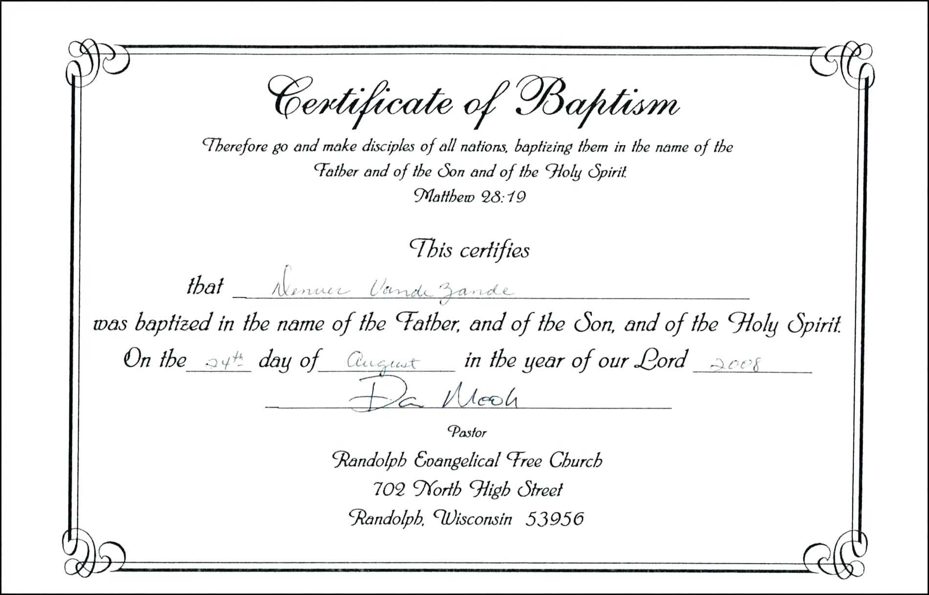 Baby Christening Certificate Template – Great Sample Templates Within Baptism Certificate Template Word