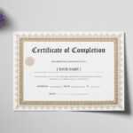 Bachelor Degree Completion Certificate Template With Graduation Certificate Template Word