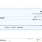 Bank Check Stock Vector. Illustration Of Cheque, Blank Regarding Blank Cheque Template Uk