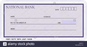 Bank Cheque Stock Photos &amp; Bank Cheque Stock Images - Alamy for Blank Cheque Template Uk