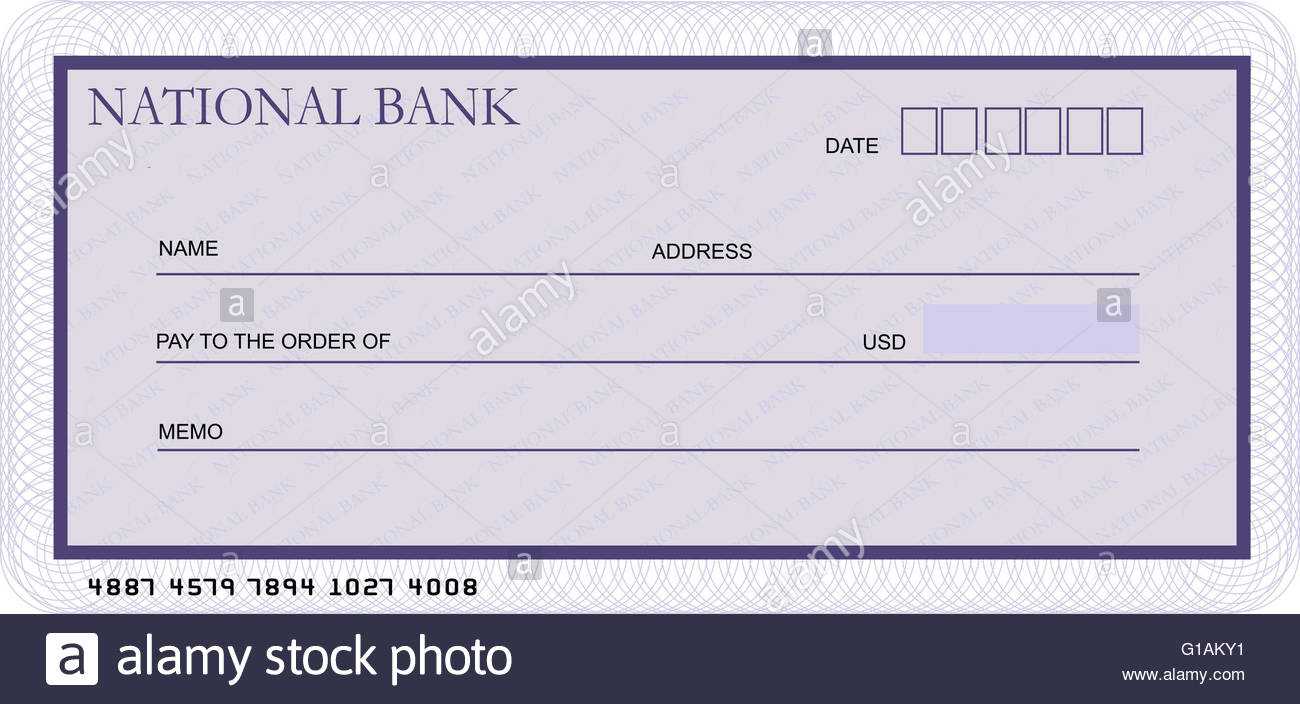 Bank Cheque Stock Photos & Bank Cheque Stock Images - Alamy For Blank Cheque Template Uk