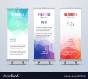 Banner Stand Design Template With Abstract pertaining to Banner Stand Design Templates