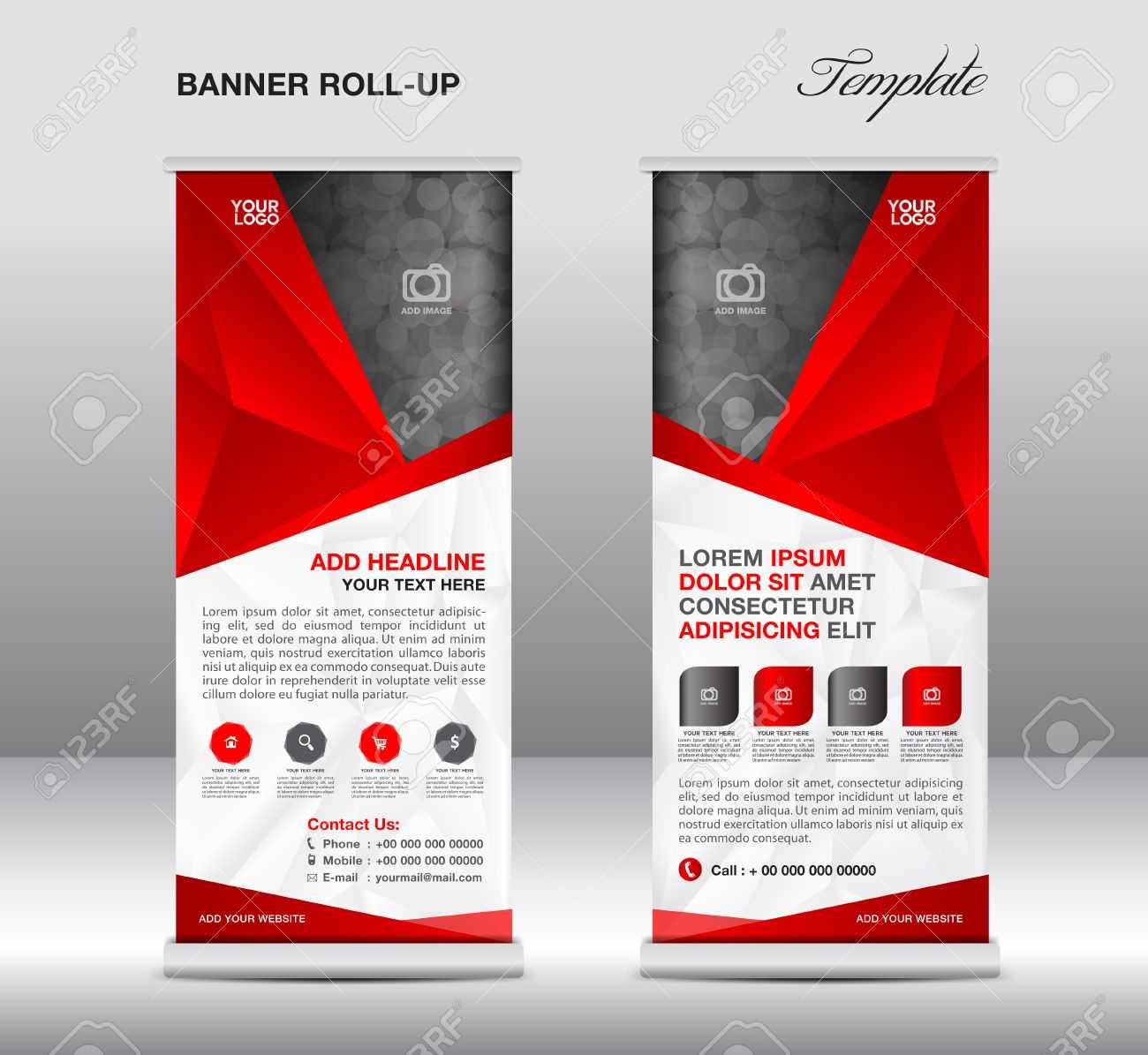 Banner Stand Design Templates – Schwarz Within Banner Stand Design Templates