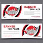 Banner Template With City Vector, Web Banner, Billboard Design,.. For Product Banner Template