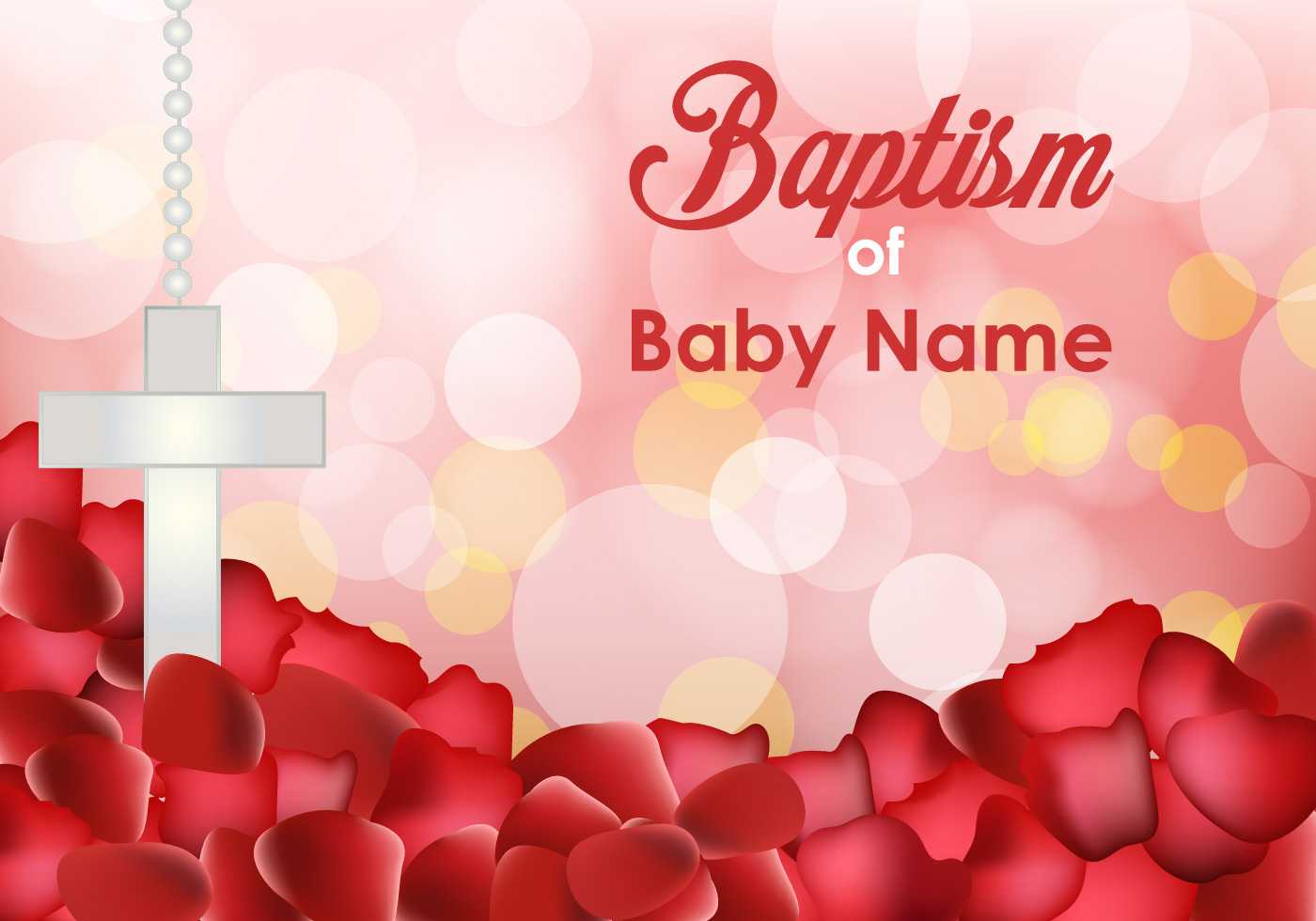 Baptism Invitation Templates – Download Free Vectors Regarding Christening Banner Template Free